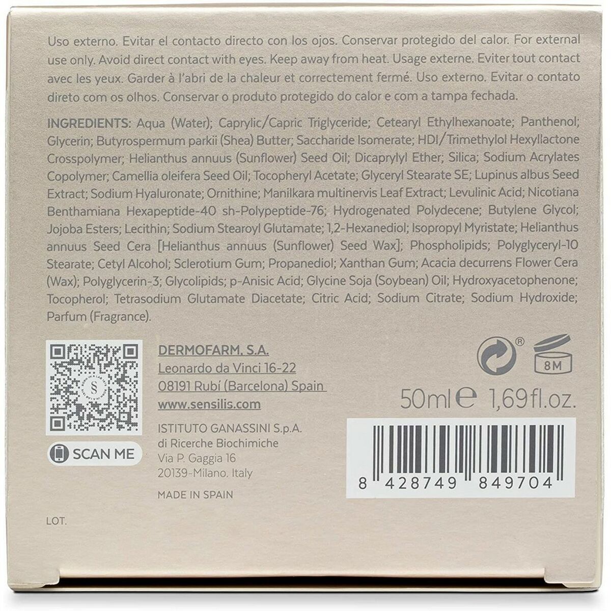 Dienas krēms Sensilis Eternalist 50 ml